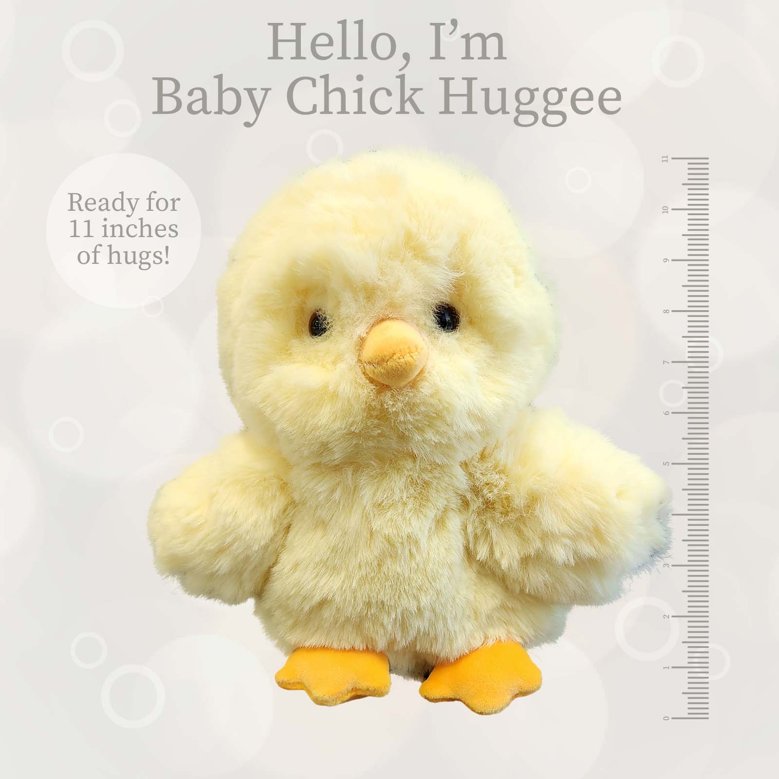 Huggee World's Softest Plush - Huggee - Yellow Baby Chick Huggee 11 inches Me ...